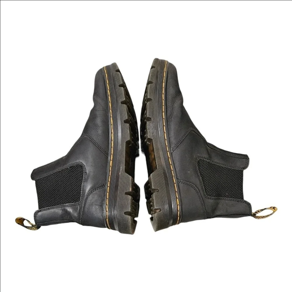 Dr. Martens Embury Black Leather Chelsea Boots Mens 9 Womens 10 AW004 Casual